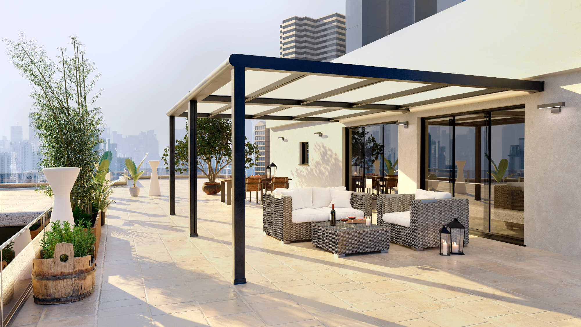 Na zabavi je bioklimatska pergola nudila prijeten ambient